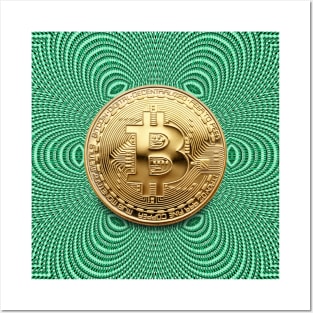 Bitcoin Gold Cryptocurrency Digital Assets Posters and Art